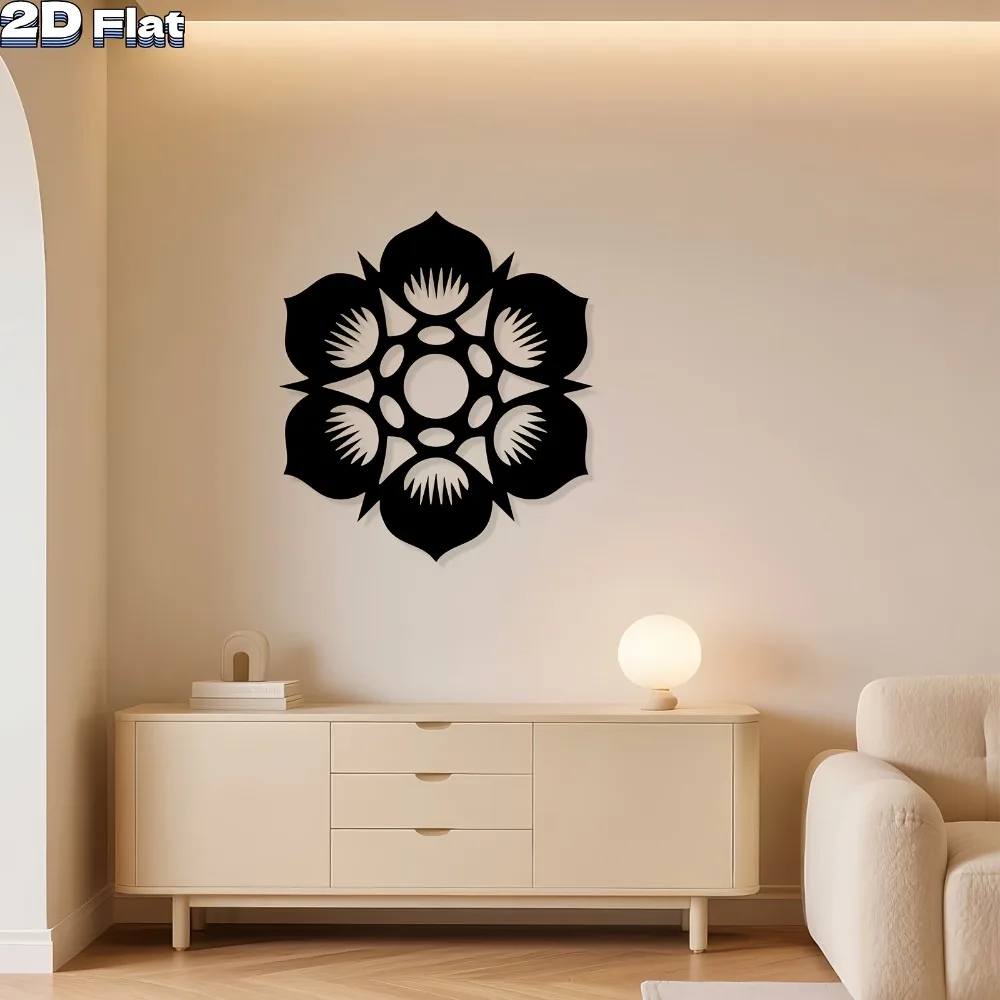 CIFBUY Iron Wall Art Waterproof Metal Decor Durable Hanging Ornament for Living Room Bedroom Hallway Home