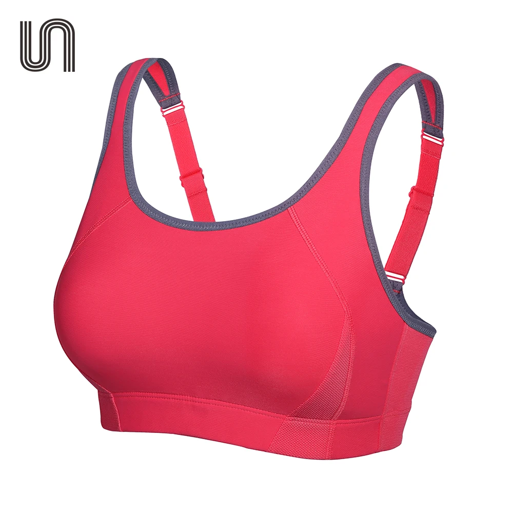 

Women Tops Summer Quick-drying Full Coverage Padded Shockproof Wirefree Racerback Sports Run Workout Bra Exercise Bralette Wear