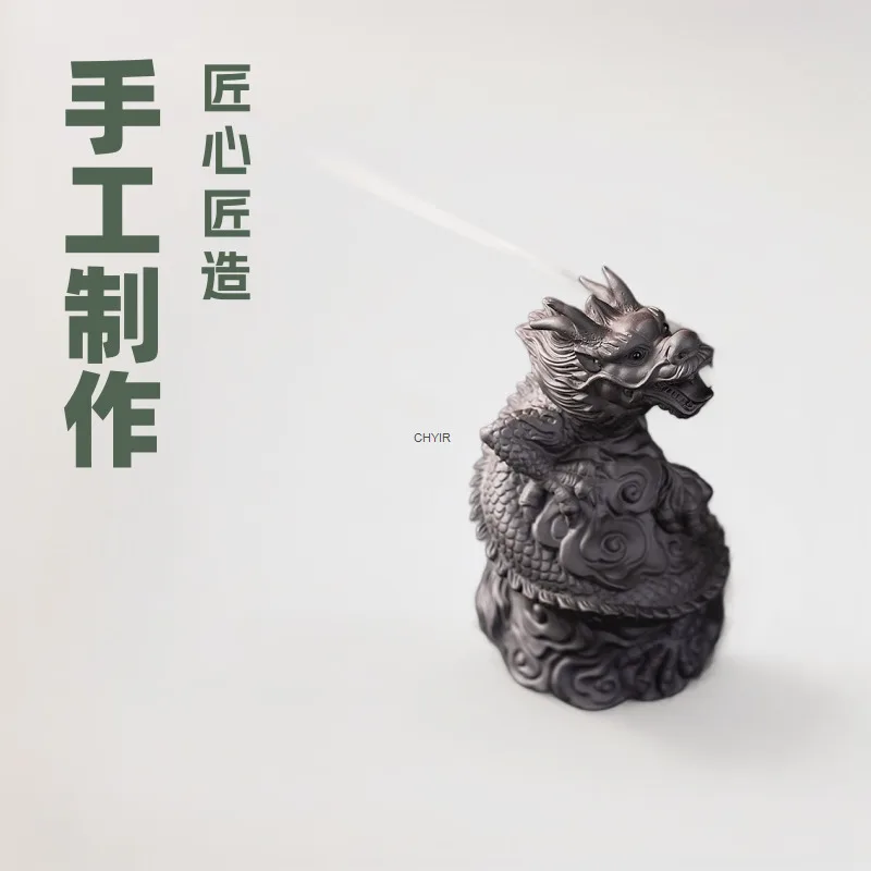 

Fortune-attracting Purple Clay Tea Pet Twelve Zodiac Dragon Divine Beast Dragon Year Lucky Charm Dual-use Can Be Cultivated Tea