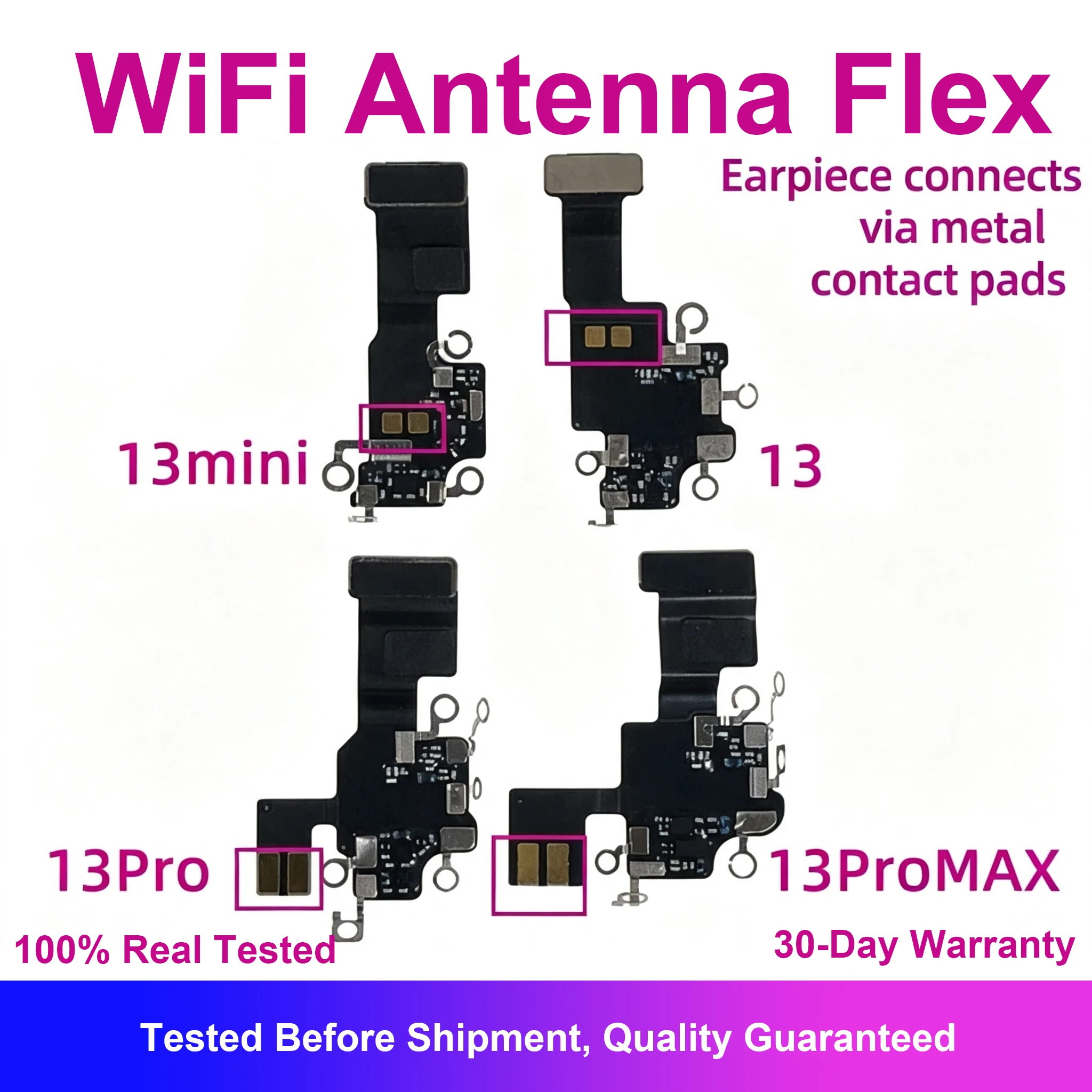 WiFi Signal Antenna Flex Cable For iPhone 13 Mini Pro Max NFC GPS WLAN Ribbon Wireless Wi-Fi Fix Replacement Repair Parts
