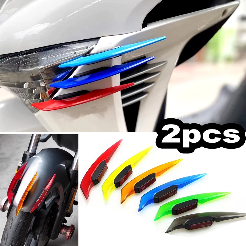 

Motorcycle Front Fairing Winglets Side Spoilers Dynamic Wing Sticker Motorbike Decoration Winglet Sticker Moto Accessories