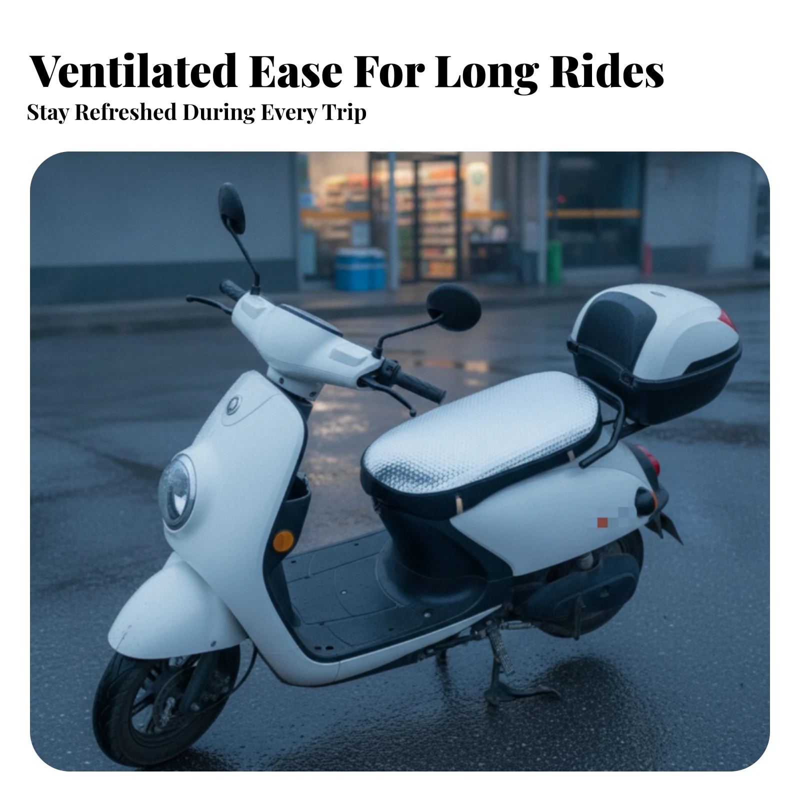 Waterproof Vehicle Accessory Heat Insulating Seat Cover Sunproof Shock Resistant Universal Fit for Electric Scooters