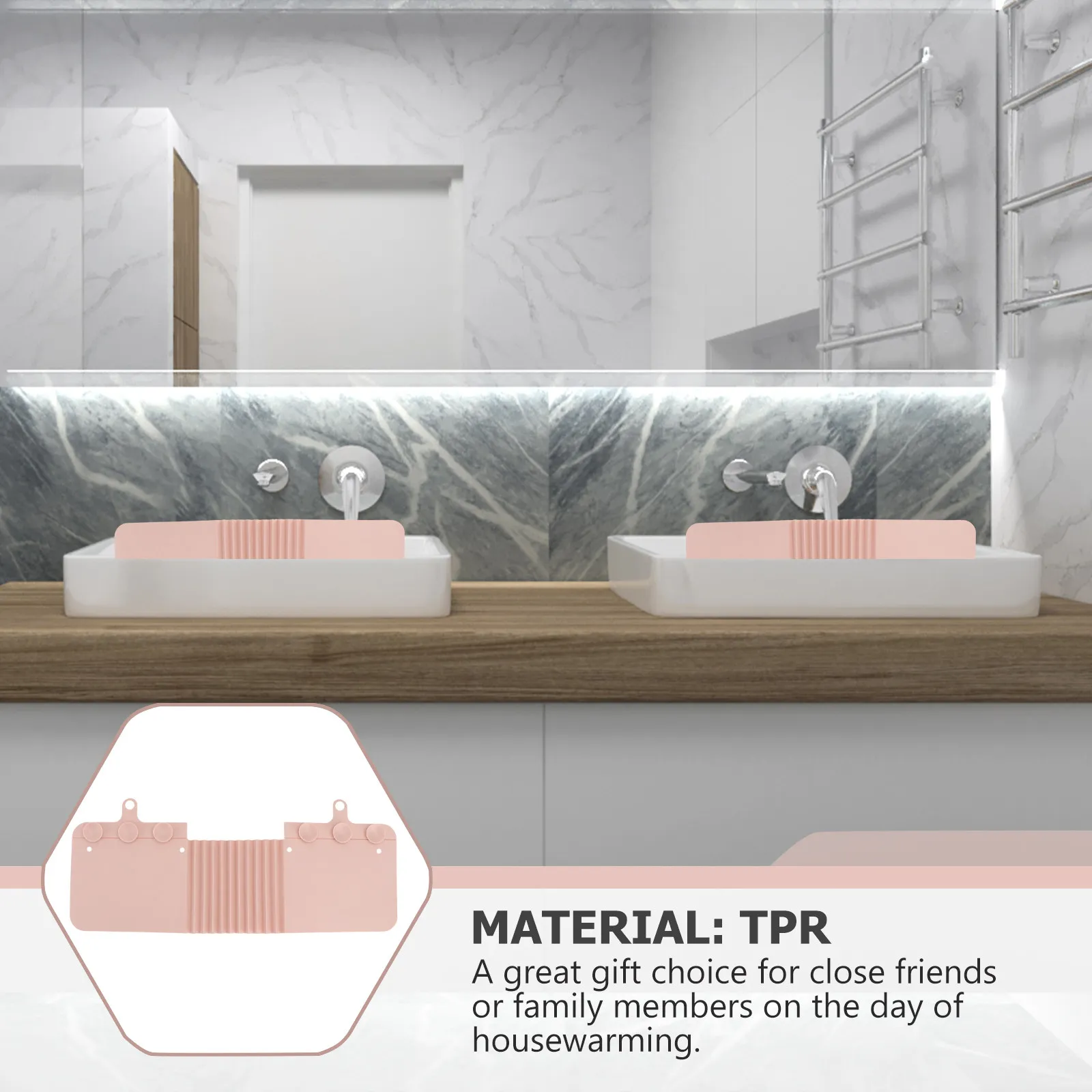 1Pcs Sink Water Guard Premium Splash-Proof Sink Baffle for Kitchen Bathroom Clothes Protection Random Color Household Water