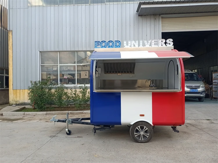 

Zhengzhou YG Modern Outdoor Food Carts With Air Condition Umbrella Color