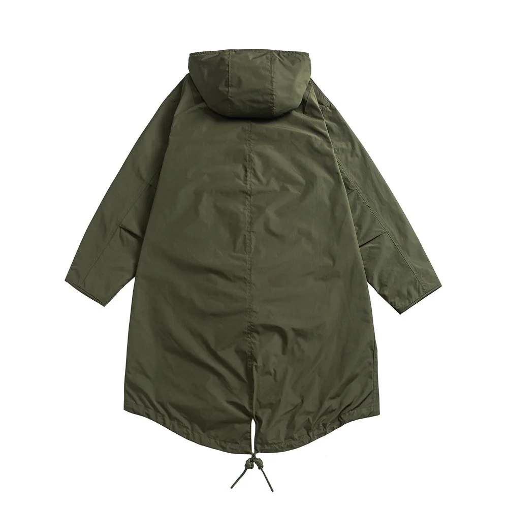 Japanese-style Retro Amekaji Military M65 & M51 Parka American Vintage Casual Unisex Loose Fishtail Overcoat for Men Outdoor
