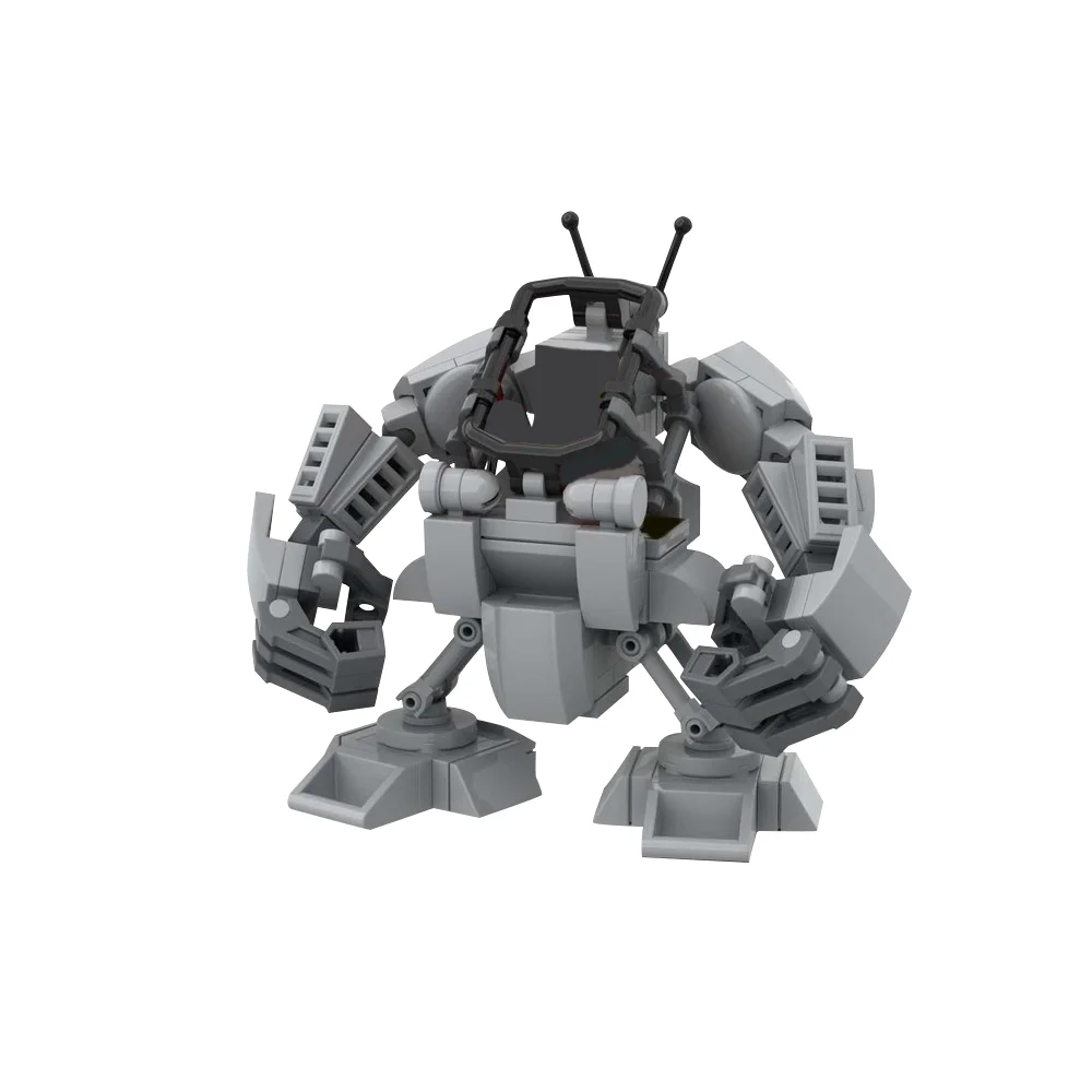 Moc Walkie Robot Bouwstenen Model Creativiteit Gewapende Mecha Robot Diy Bricks Assemblage Educatief Speelgoed Kinderen Verjaardagscadeaus