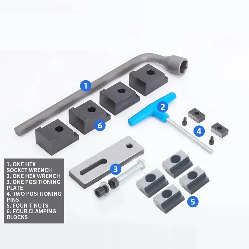 4-inch GT100 Clamping Parallel Bench Vise; 7-inch GT175B Precision Modular Parallel-Jaw Vise; Suitable for CNC Milling Machines