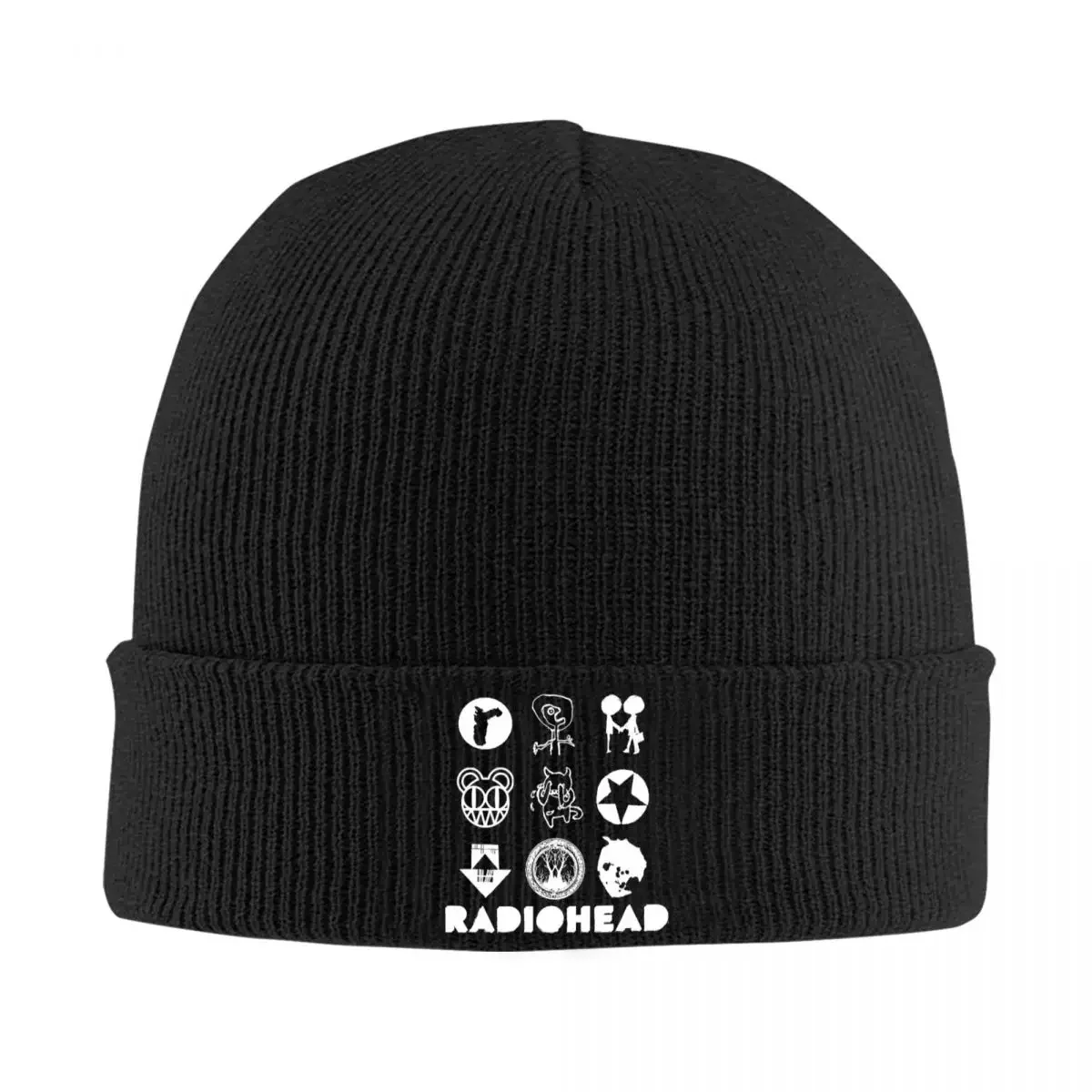 Radiohead Creep Knitted Hat Women's Men's Beanie Autumn Winter Hat Acrylic Rock Band Warm Cap