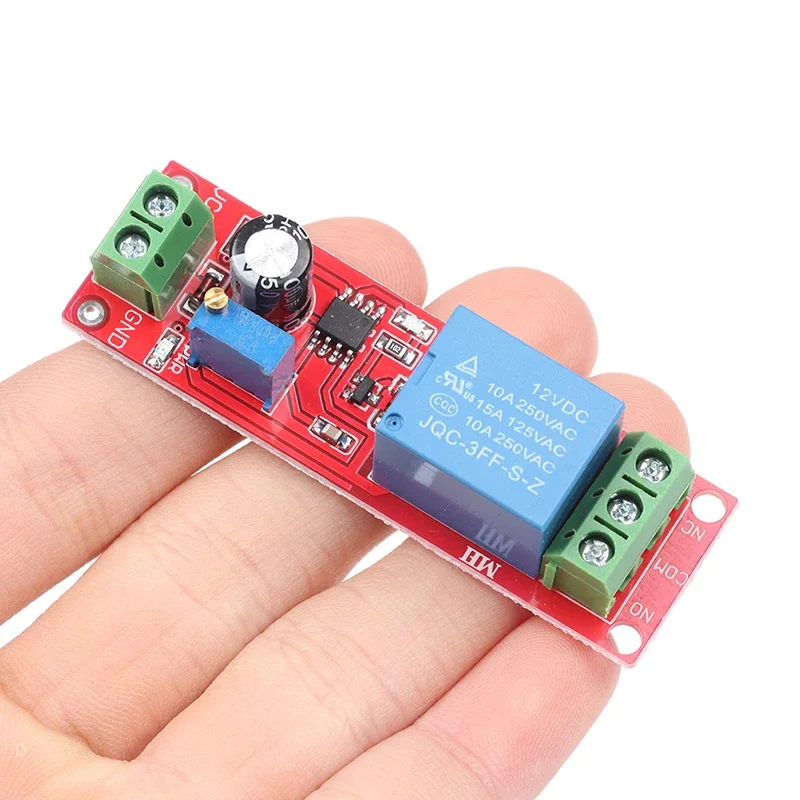 1Pcs NE555 DC 12V Delay Relay Shield Timer Switch Adjustable Module