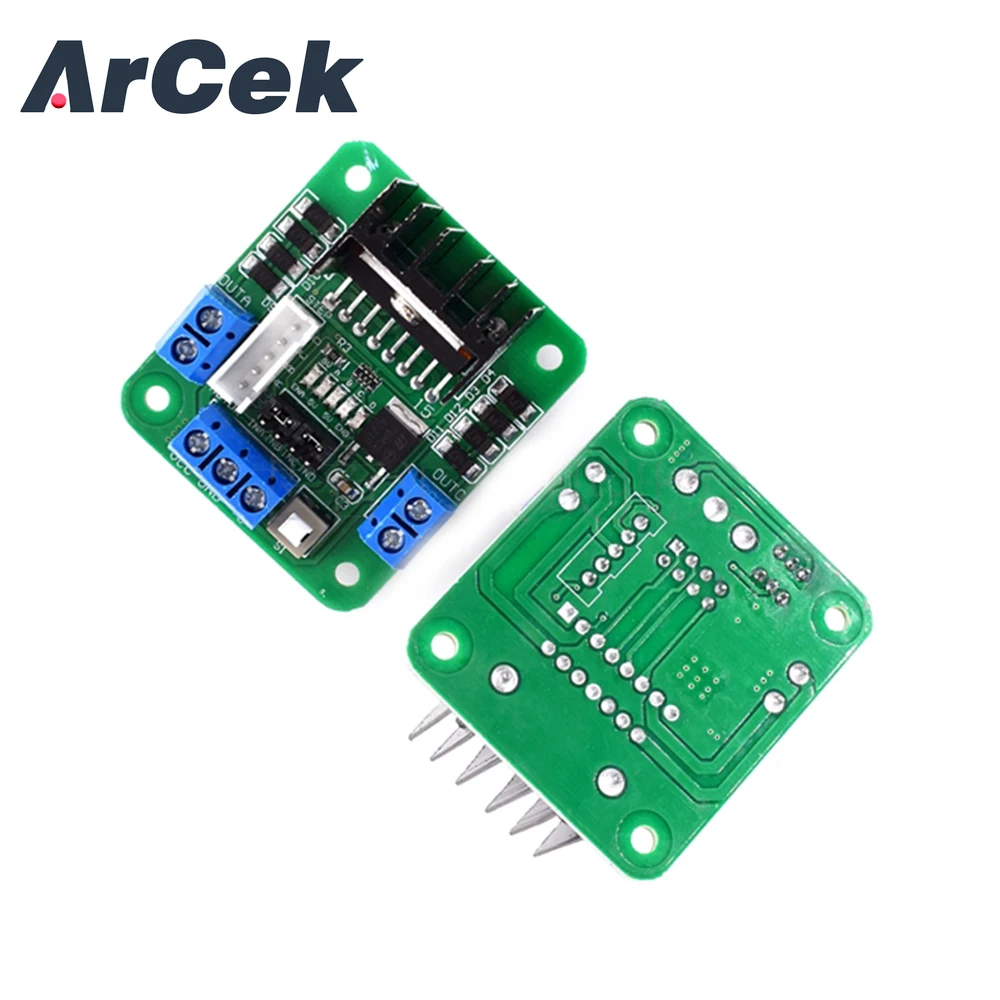 Dual H ponte Stepper Motor Driver Controlador Board Module, L298N, DC