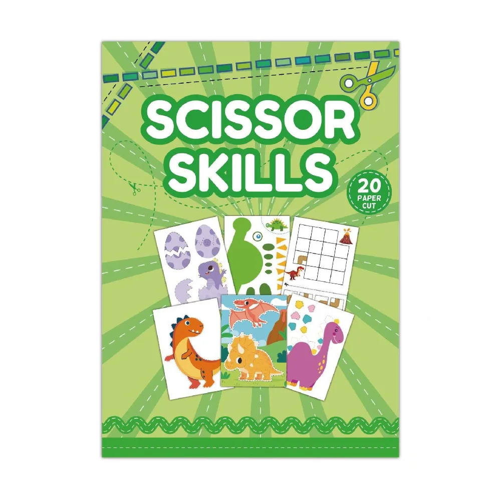 Paper Kids Paper-cutting Book Toys Montessori 3D Animal Pattern Kindergarten Puzzle Paper Arts and Crafts Scrapbooking