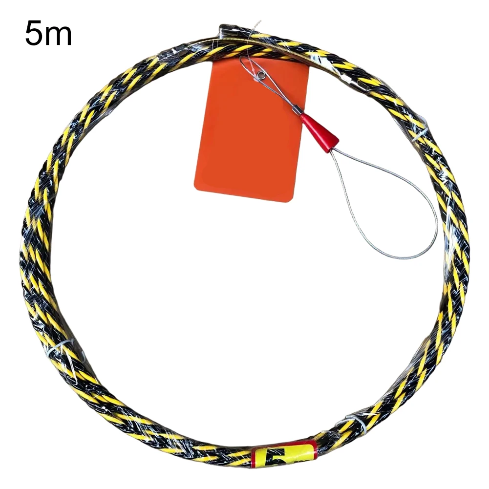 

1pc 49FT Fish Tape Electrical Cable Pulling Rods Wire Fishing Tool With Guide Spring Head For Electrical Installations