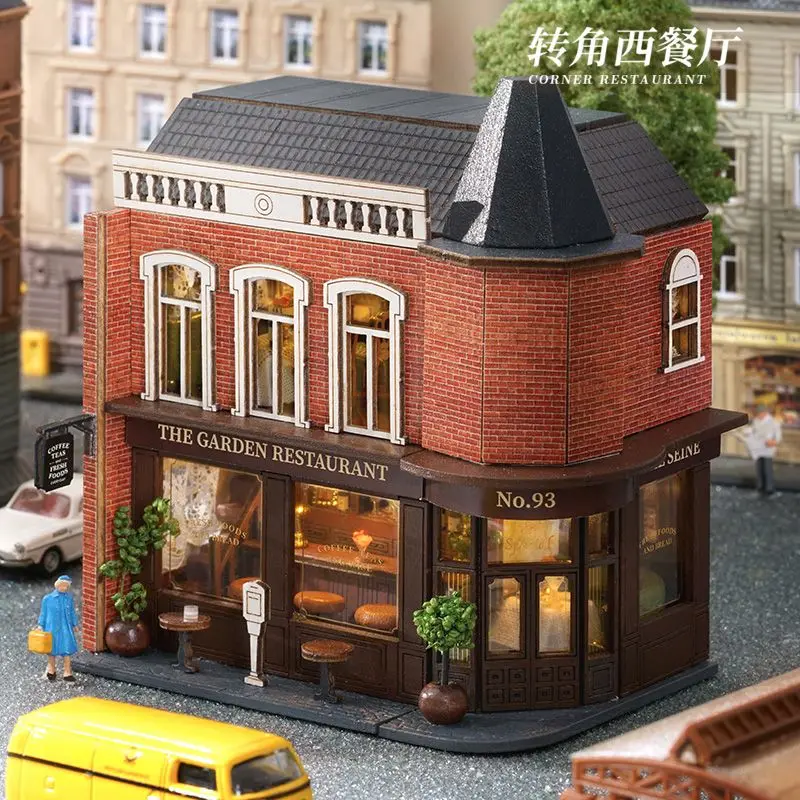 DIY miniatuur huis 3D houten puzzel kits op maat handgemaakt huis model speelgoed kinderen cadeau maken ambachtelijke bureau decoratie