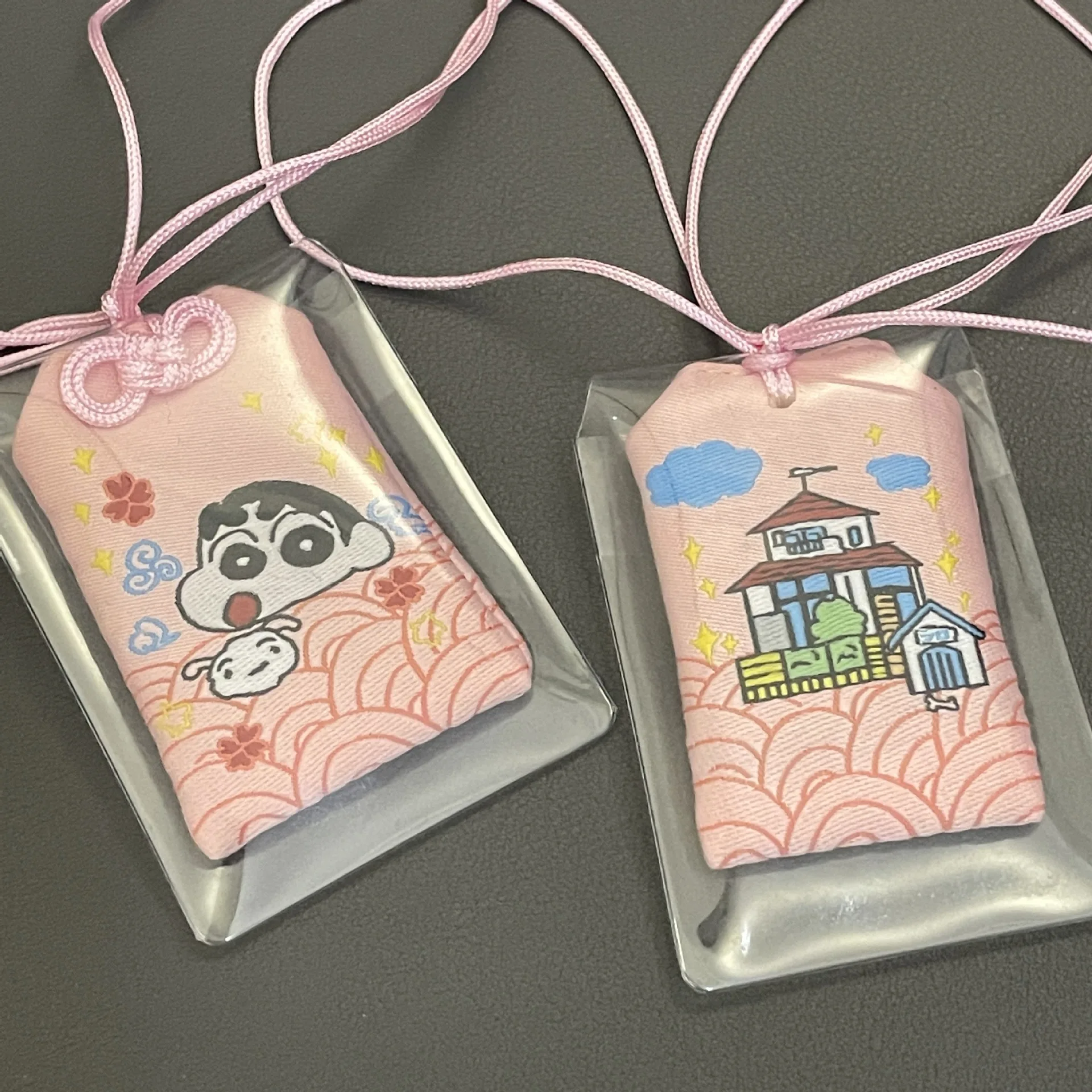 Cartoon Crayon Shin Chan Blessing Bag Creative Keychain Wardrobe Fragrant Bag Kawaii Pendant Fashion Decoration Girl Toy Gift