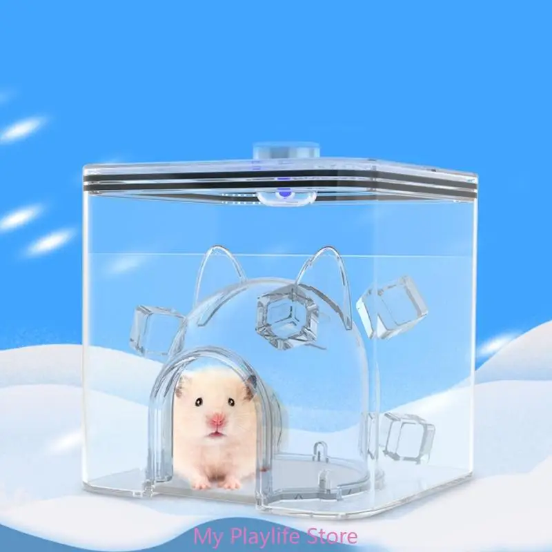 

Портативное охлаждающее укрытие для маленьких домашних животных хомяк сохраняет маленькое животное прохладным и удобным отдыхом для домашних животных в помещении и на улице