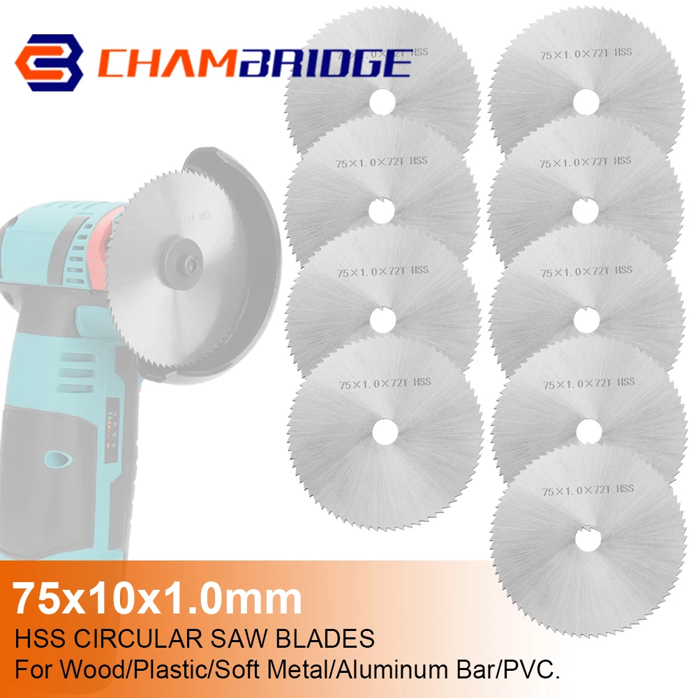 HSS 3inch 72mm Saw Blade Discs Cut Off Wheel Dremel For DIY & Decoration General Woodworking Cutting Hand Power Rotating Tools