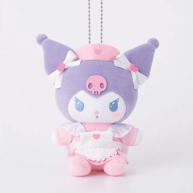 헬로 키티 의사 간호사 시리즈 Kuromi 마이 멜로디 봉제 인형 귀여운 만화 Hellokittys 소녀 Pericarp 가방 펜던트 장식 선물