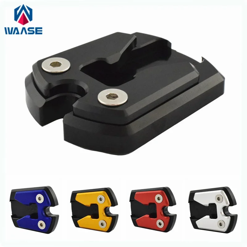 waase For Yamaha NMAX155 N-MAX155 N-NAX NMAX 155 2016 2017 2018 Kickstand Foot Side Stand Extension Pad Support Plate