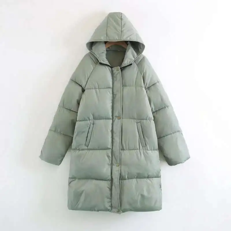 Winter Thiened Bread Sle down Cotton Jaet Women's Outerwear Long Sve Zipper Closure Ultra ort Length  Color
