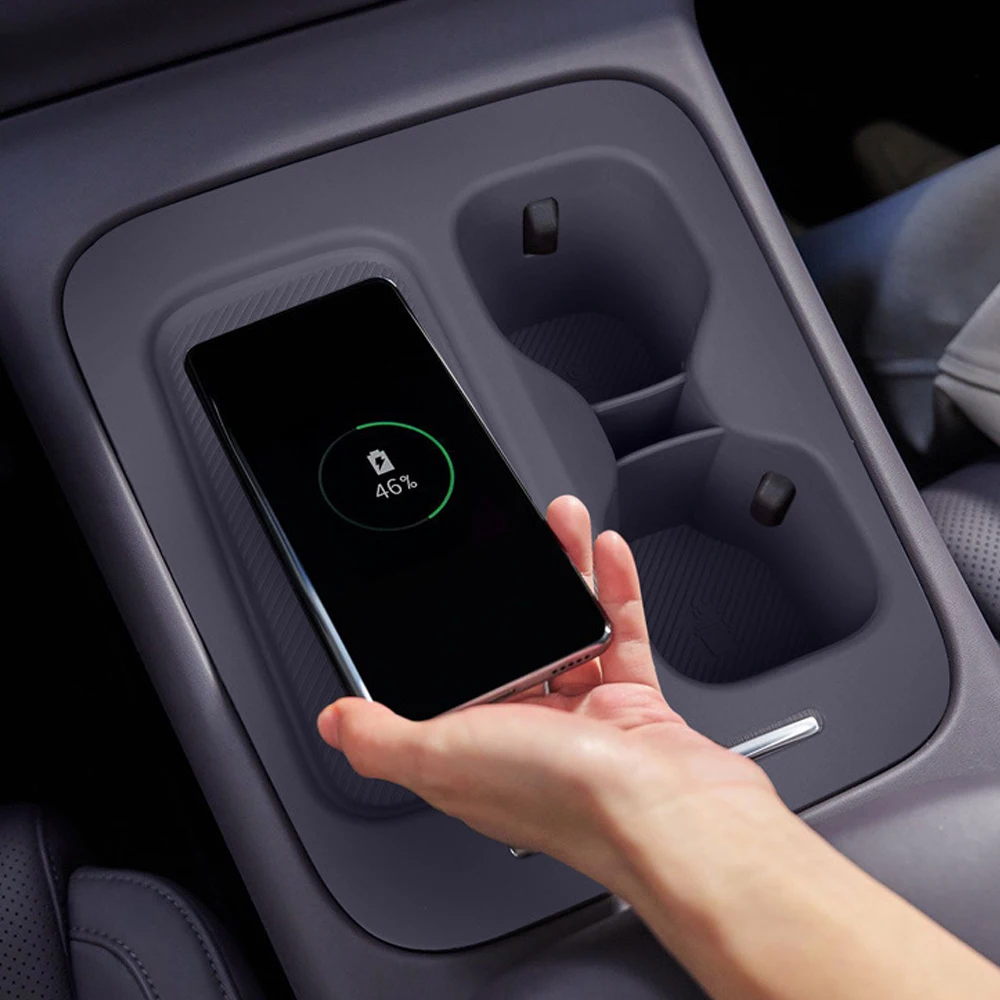 ل Leapmotor C10 C16 حامل الكأس غطاء مراتب مضاد للماء عالي الجودة لوحة شحن لاسلكي الغطاء الواقي التحكم المركزي حامل هاتف سيليكون حصيرة #6