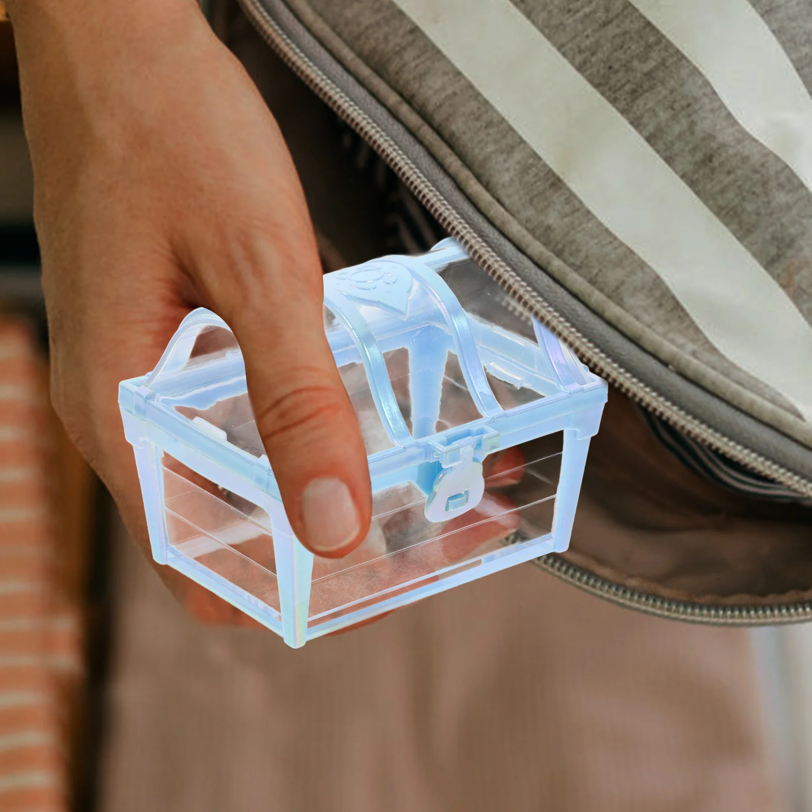 

12pcs Pirate Treasure Chest Candy Box Transparent Storage Container For Party Wedding Festival Gift Wrapping Boxes