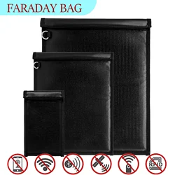 Fire-retardant Faraday Bag Shield RFID Cell Phone Signal Blocking Anti-tracking GPS Location EMF Protection Info Security Cover