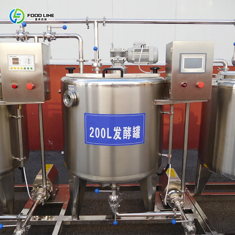 FOODLINE Fully Detachable Yogurt Processing Line All Food Grade Stainless Steel Deep Clean Dairy Production Unit