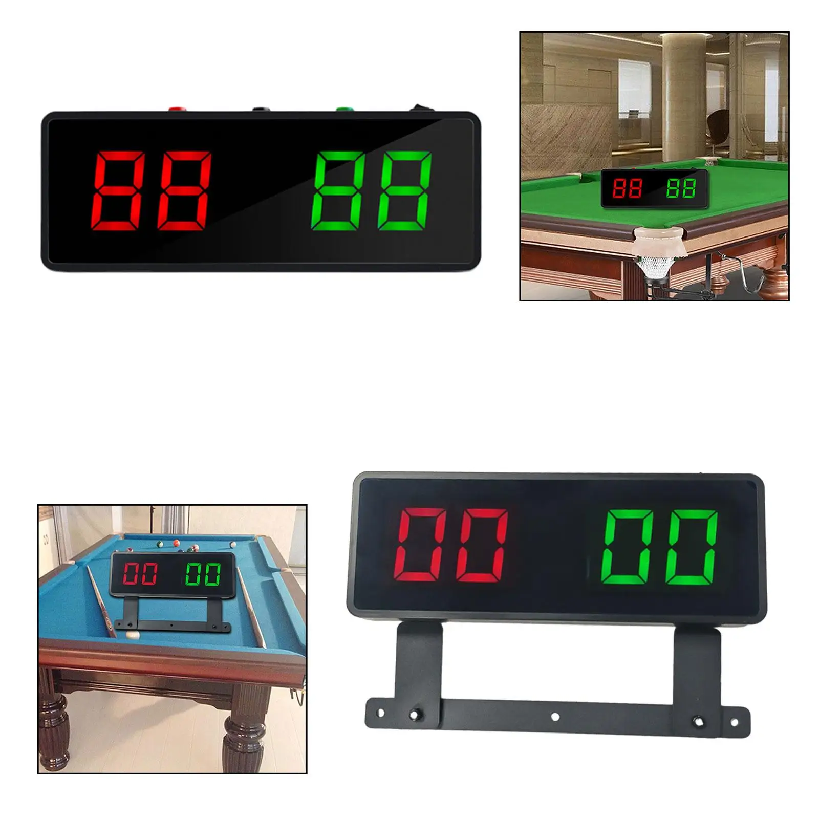 

Электронное табло для бильярда, простое в использовании, премиум-класса, 26x9,5x3 см, многофункциональное, практичное, для соревнований, прочное, цифровое табло