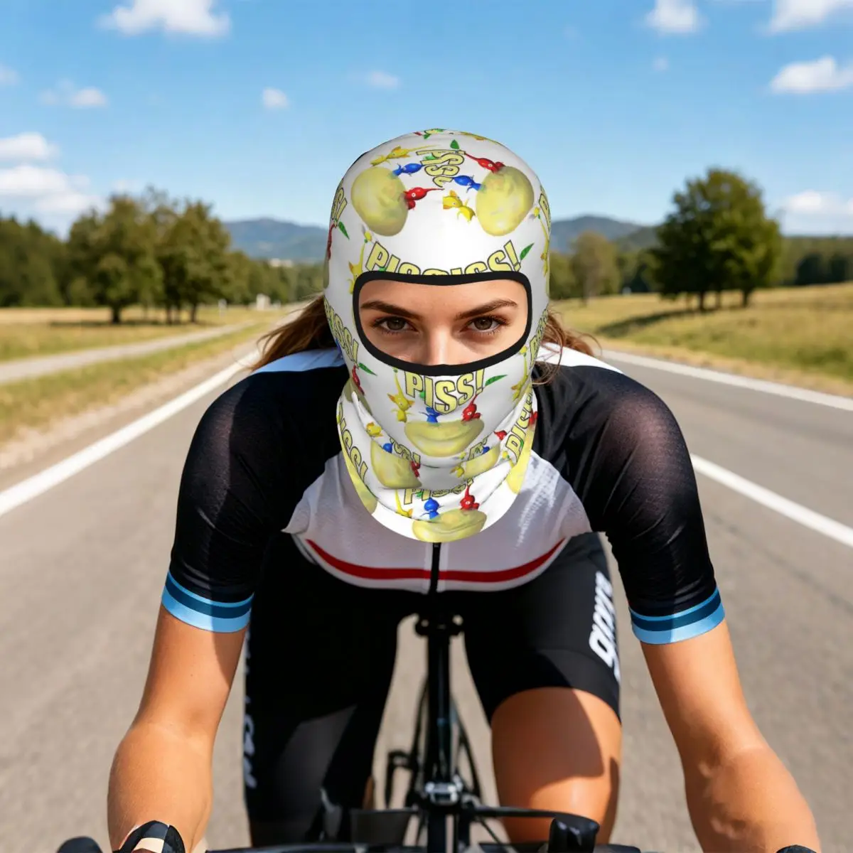 Plant Creature Video Game Pikmin Thin Balaclava Full Face Mask Sun Protection Neck Gaiter For Motorcycle Cycling Fishing Outdoor