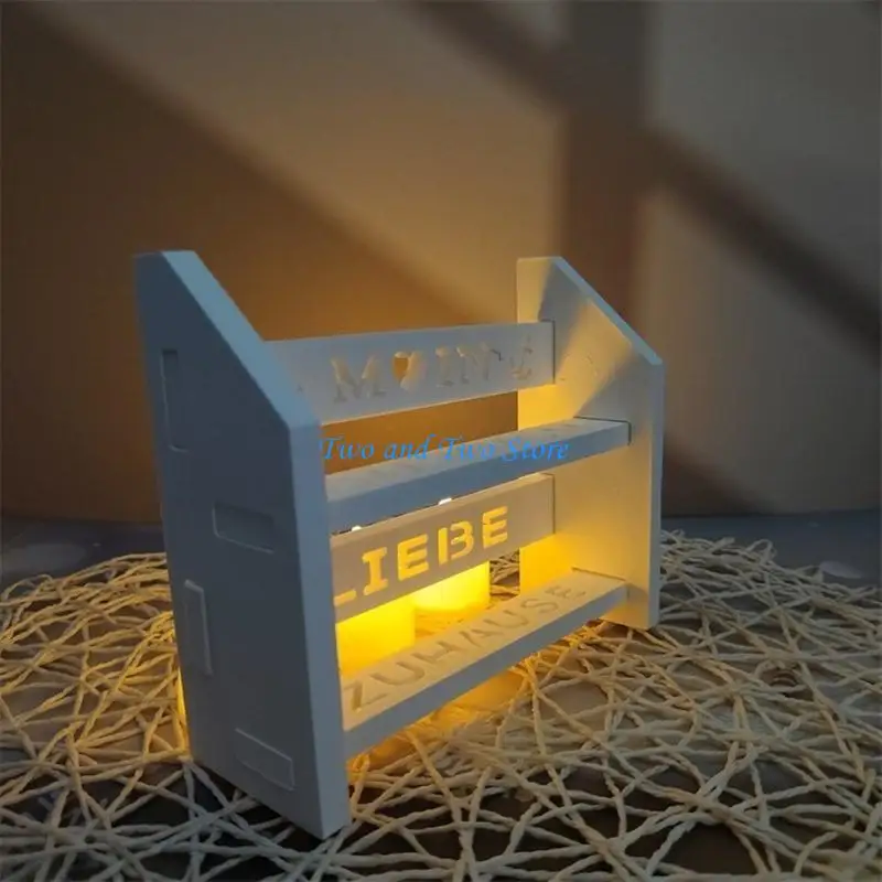 HX6F الراتنج الجرف قوالب صياغة قوالب سيليكون التخزين المنظمون قوالب الرف صنع قوالب السيليكون منضدة عرض المكياج قوالب #3