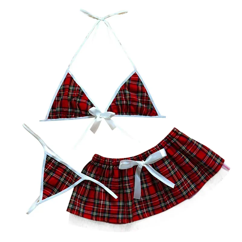 Xgnvpy New Lace Women French Maid Cosplay Sexy Lingerie Hot Transparent Costumes Erotic Lovely Maid Costumes Cute Underwear Set image 6