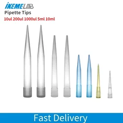 IKEME końcówki do pipet 10ul 200ul 1000ul 5ml 10ml autoklawowalna laboratoryjna końcówka do mikropipet plastikowe końcówki do pipet artykuły medyczne