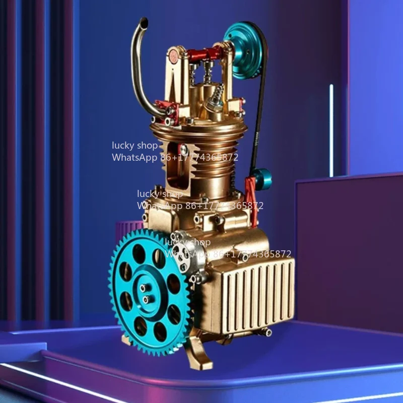 Metal Assembly Model Mini Single Cylinder Car Engine Movable Precision Machinery Building Block