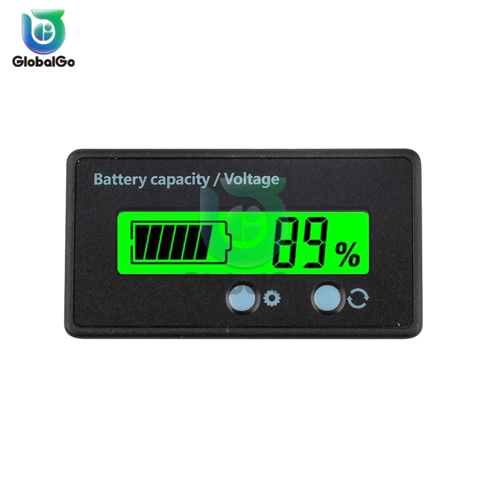 Lithium Battery Capacity Indicator 6-73V LCD Acid Lead Lithium Battery Capacity Indicator Voltmeter Voltage Tester