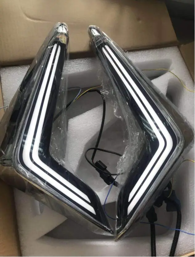 Car bumper headlight for Alphard daytime light 2019~2021y DRL car accessories LED headlamp for Alphard fog light