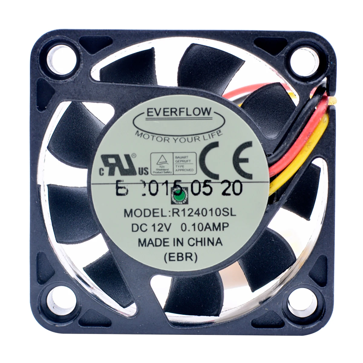

EVERFLOW R124010SL 12V 0.10A 4010 3-wire speed measurement silent cooling fan