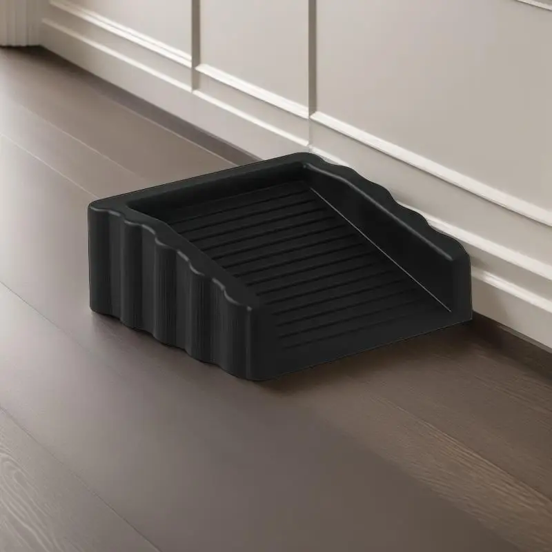 Creative storm door stopper Plastic matte surface anti-collision safety door wedge Multi-function door stopper