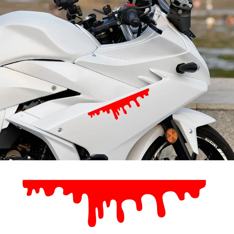 Bleeding Car Stickers Funny Blood Drips Vinyl Decals Auto Decoration for Body Bumper Headlight Windows Removable Halloween Decal