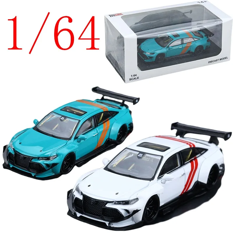 

LMF литой под давлением масштаб 1/64 1/64 Toyota модели автомобилей из сплава Toyota Avalon LBWK Play с подарком оригинальная коробка игрушечных машин