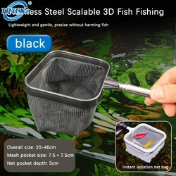 Stainless Steel Telescopic Hand Fishing Net Aquarium Fish Tank Accessories For Catching Fish Shrimp Tank Clean Accessories