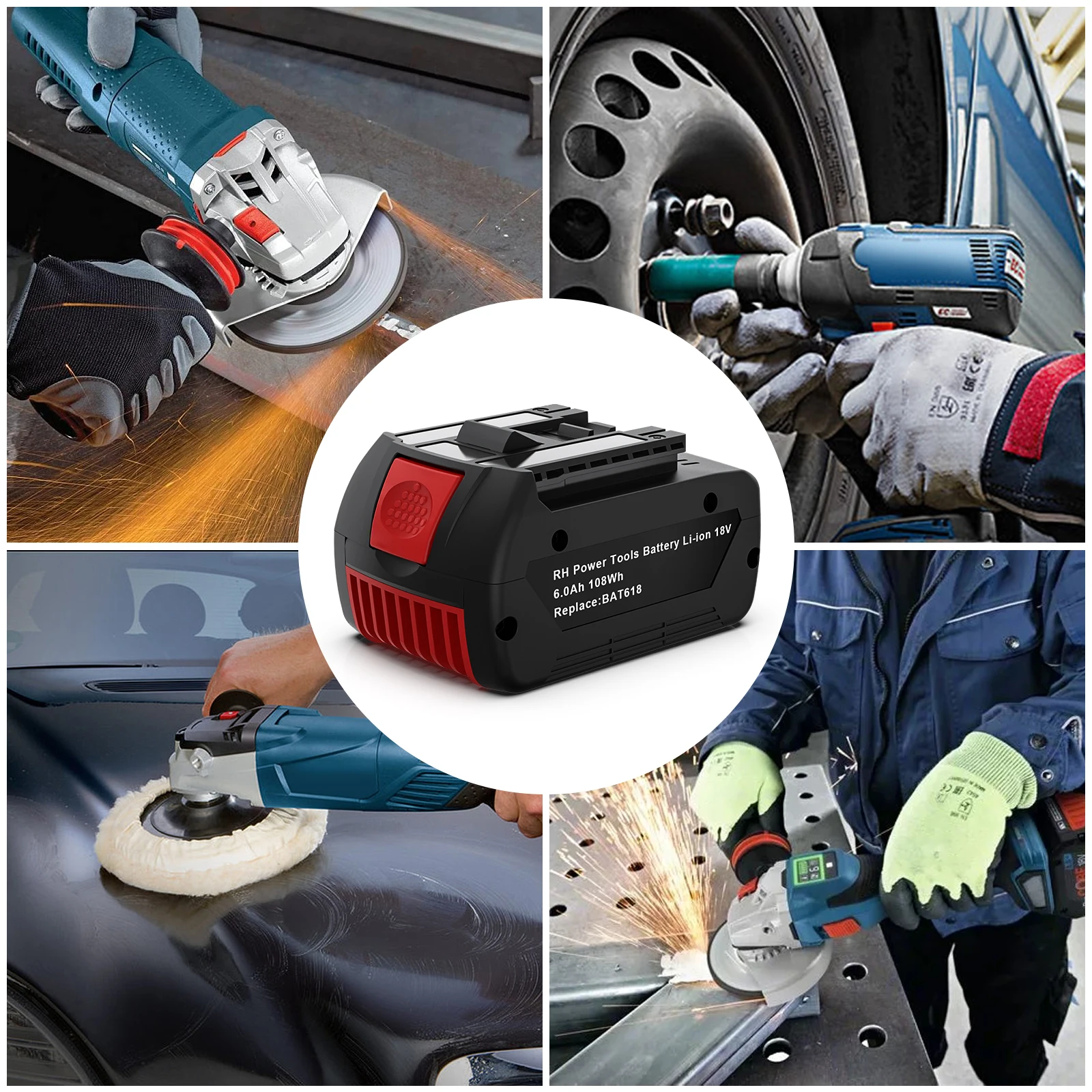 Оригинальный литиевый аккумулятор 18 В, 6000 мАч для Bosch BAT618, аккумуляторная батарея для электрической дрели Bosch или сменный стол GBA GSR GSB BAT618 BAT609 BAT620 Бесплатная доставка