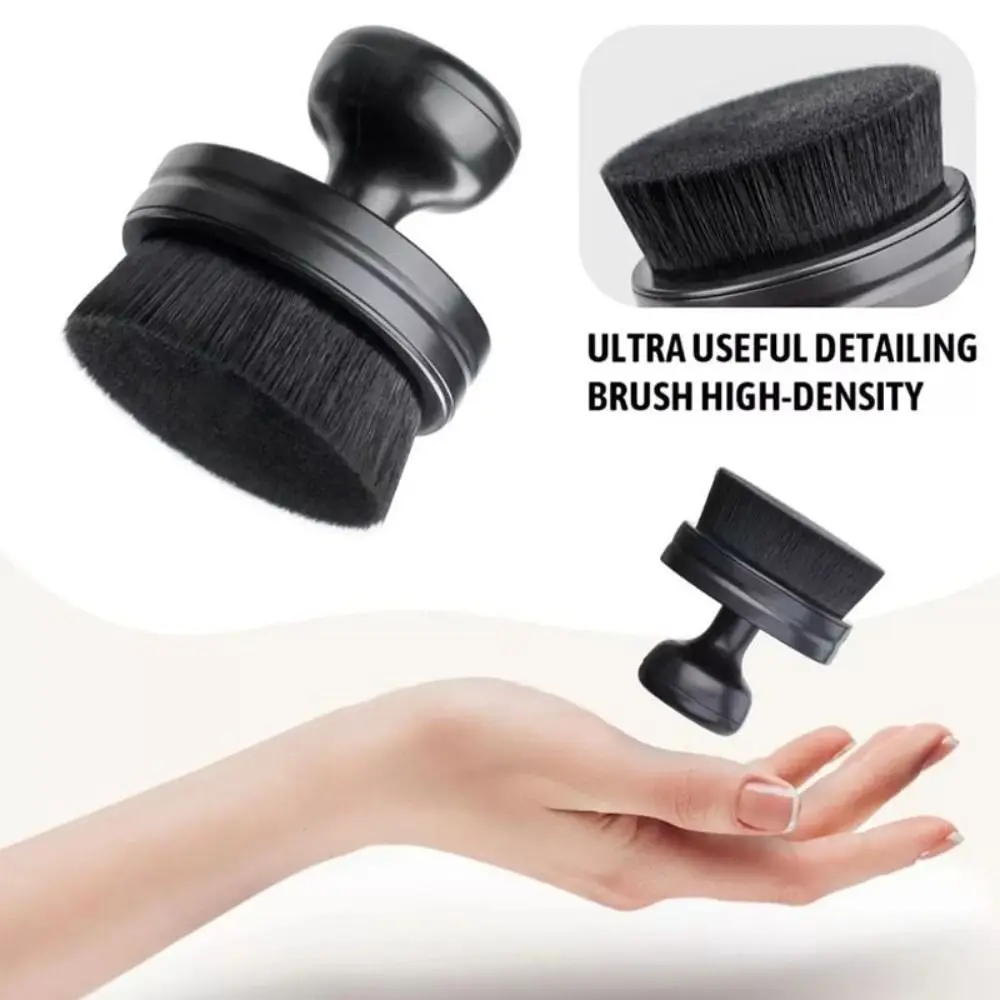 New High-Density Car Tire Polishing Brush with Stand Soft Auto Detail Brush Tire Shine Brush for Tire Polish Wax Care