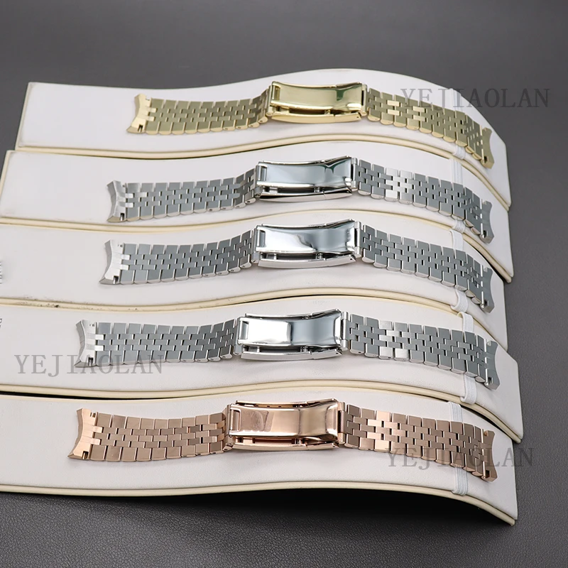 20mm Watch Strap Safety Folding Buckle Men's Watchband Parts Wristwatch Band For Air King Oyster Perpetual Gmt-master NH35 Cases