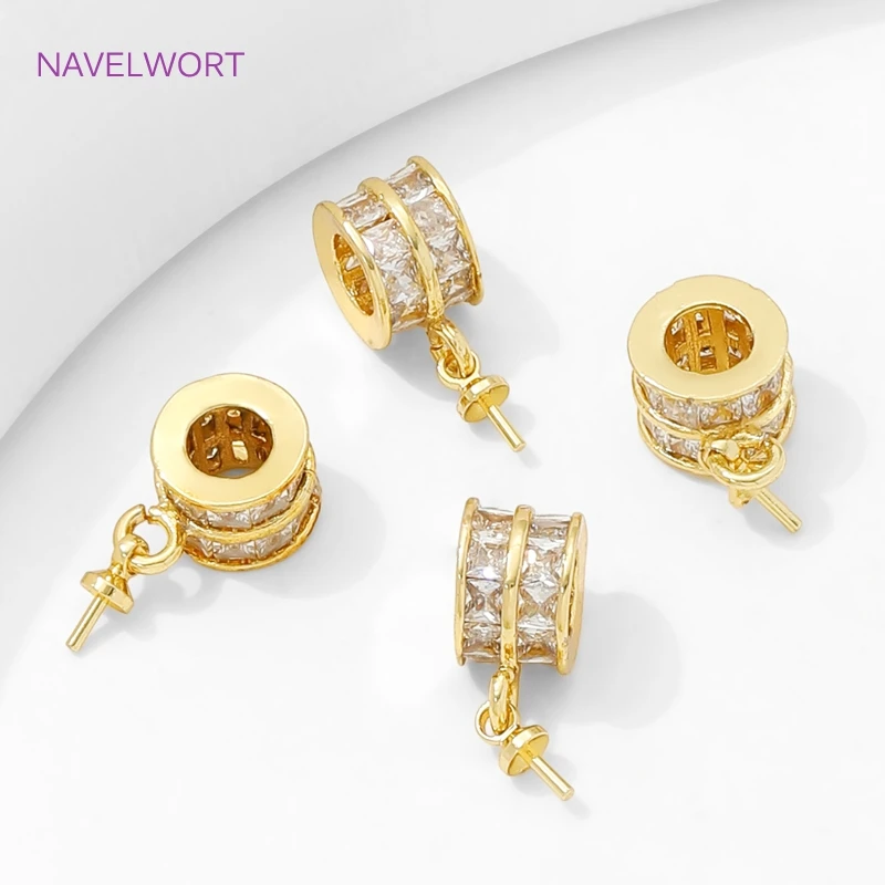 18K Gold Plated Bail Holder For Pendant with Pearl Mounting Bails Connectors,Accessories For Pendants,DIY Jewelry Materials