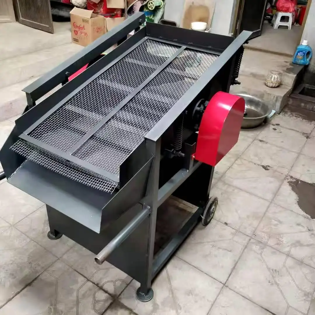 Small Sand Screening Machine Fully Automatic Household Particle Mobile Vibrating Screen Machine for Construction Sites