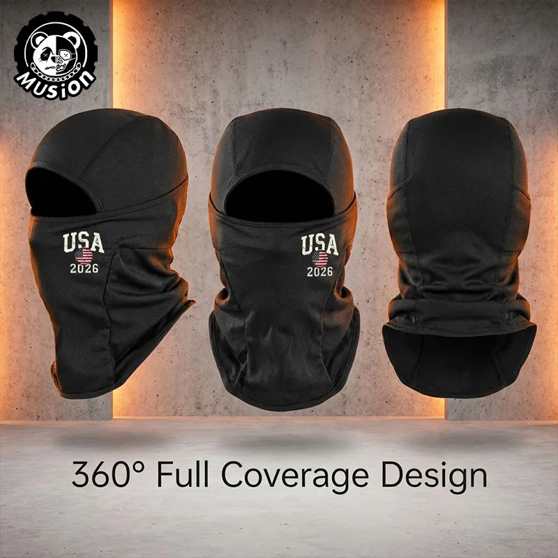 Musion Balaclava Helmet Full Face Mask Football 2026 Printed Motorcycle Rider Helmet