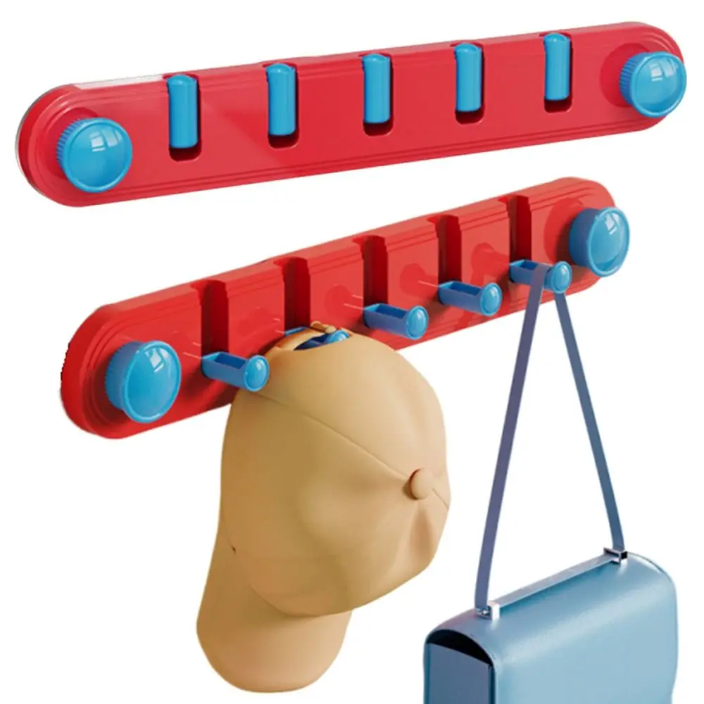 

Suction Cup Bathroom Storage Hook Foldable Piano Keys Sundries Storage Holder Space Saving Moisture-proof Door Back Clothes Hook