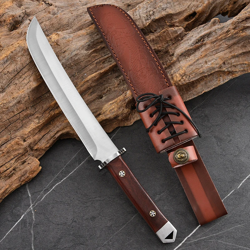 

One piece of high manganese steel kitchen knife with knife sheath Japanese chefs knife kitchen cooking accessory knife tool