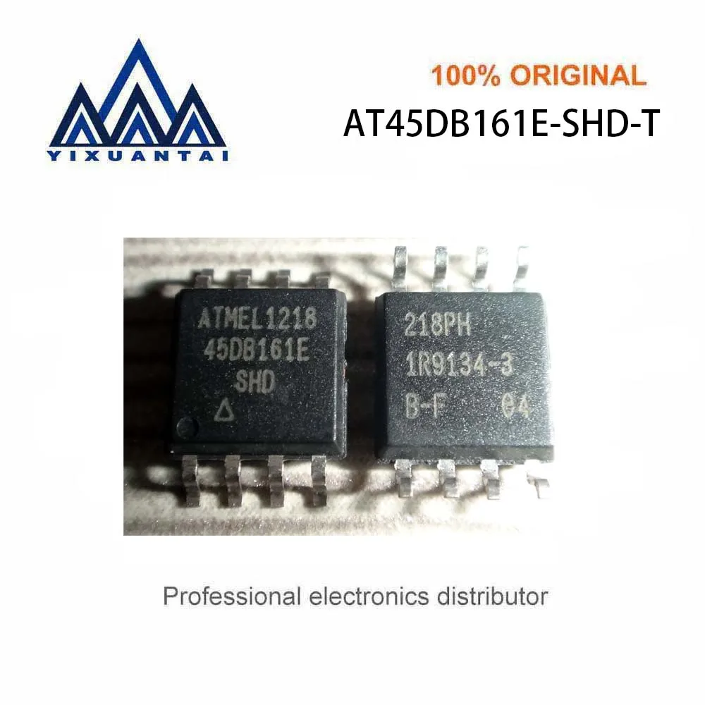 10pcs/Lot  AT45DB161E-SHD-T  Marking 45DB161E  SHD   IC FLASH 16MBIT SPI 85MHZ 8SOIC  New