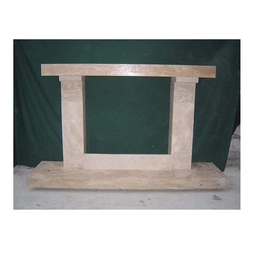 Manto de chimenea de mármol elegante de pavo de Color madera Shabby Chic a precio barato